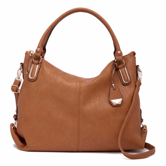Jessica Simpson Claireen Tote color:Cognac JS53216 - Picture 2 of 3